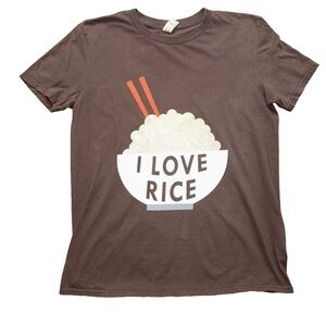 I Love Rice Tee size medium Preowned